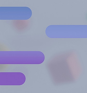 Abstract shapes in pastel colors on grey background
