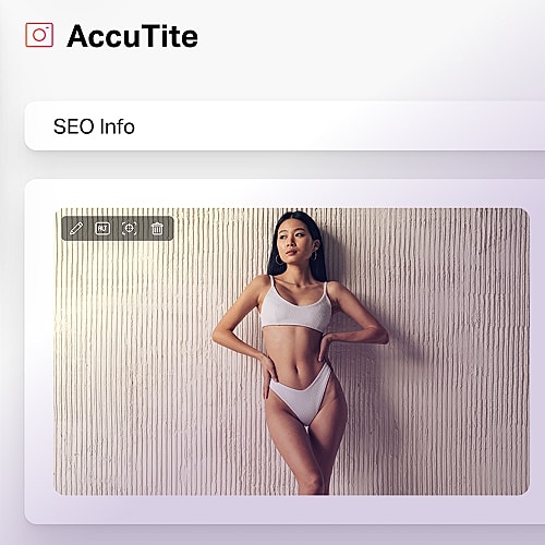 Model posing against textured wall background.