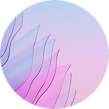Abstract curved lines in pastel colors.