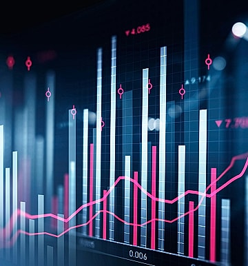 Data visualization with bar and line graphs.