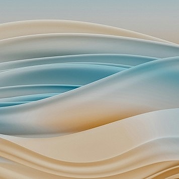 Abstract waves in soft pastel colors.