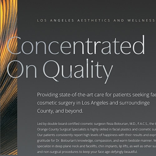 Los Angeles aesthetics and cosmetic surgery services.
